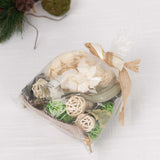 Natural Dried Assorted Potpourri Bowl Vase Fillers Set with Vanilla Fragrance Oil