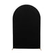 8ft Matte Black Spandex Fitted Wedding Arch Cover For Round Top Chiara Backdrop Stand