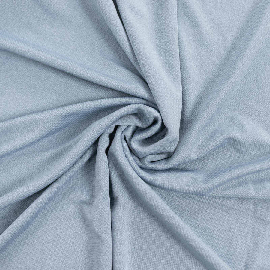 8ft Matte Dusty Blue Spandex Fitted Wedding Arch Cover For Round Top Chiara Backdrop Stand#whtbkgd