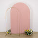 8ft Matte Dusty Rose Spandex Fitted Wedding Arch Cover For Round Top Chiara Backdrop Stand