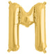 16" Matte Gold Mylar Foil Letter Balloons