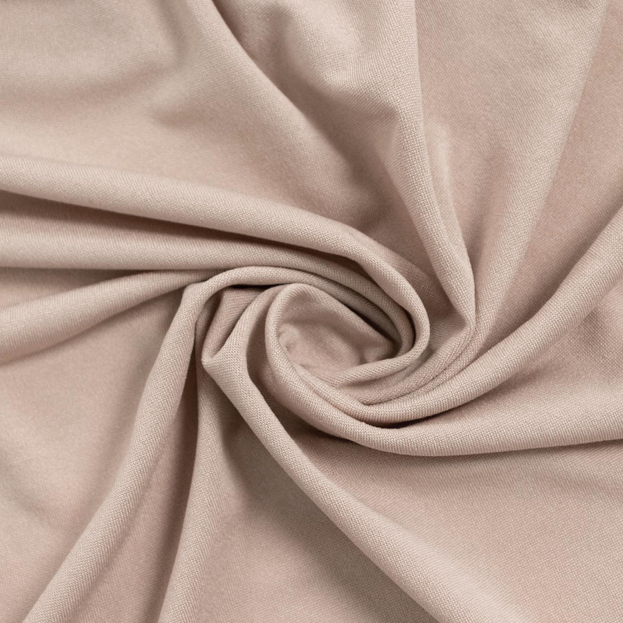 8ft Matte Nude Spandex Fitted Wedding Arch Cover For Round Top Chiara Backdrop Stand#whtbkgd