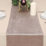 12inches x 108inches Mauve Premium Velvet Sheen Finish Table Runner