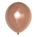 5 Pack | 18Inch Metallic Chrome Rose Gold Latex Helium/Air Balloons#whtbkgd