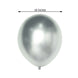 5 Pack | 18Inch Metallic Chrome Silver Latex Helium/Air Party Balloons
