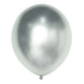 5 Pack | 18Inch Metallic Chrome Silver Latex Helium/Air Party Balloons#whtbkgd
