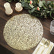 10 Pack | 13inch Metallic Gold Sequin Mesh Table Placemats