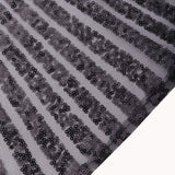 Black Geometric Diamond Glitz Sequin Cloth Napkins, Decorative Reusable Dinner Napkins#whtbkgd