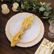 Gold Geometric Diamond Glitz Sequin Dinner Napkins, Decorative Reusable