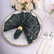 Hunter Emerald Green Geometric Diamond Glitz Sequin Cloth Napkins, Decorative Reusable