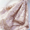 20x20Inch Blush | Rose Gold Premium Sequin Cloth Dinner Napkin | Reusable Linen#whtbkgd