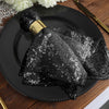 20x20Inch Black Premium Sequin Cloth Dinner Napkin | Reusable Linen