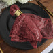 20Inchx20Inch Burgundy Premium Sequin Cloth Dinner Napkin | Reusable Linen