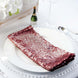 20Inchx20Inch Burgundy Premium Sequin Cloth Dinner Napkin | Reusable Linen