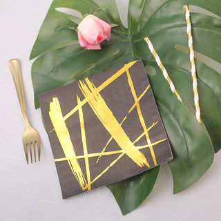Add a Touch of Glamour to Your Table Setting with Black Paper Dinner Napkins