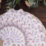 20 Pack Lavender Ivory Butterfly Paper Cocktail Napkins, Elegant Wedding / Baby Shower