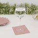 Dusty Rose Soft 2-Ply Disposable Cocktail Napkins, Paper Beverage Napkins - 18GSM