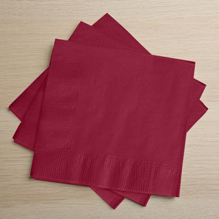 <strong>Burgundy Cocktail Beverage Napkins</strong>