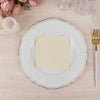50 Pack | 5x5inch Ivory Soft 2-Ply Disposable Cocktail Napkins