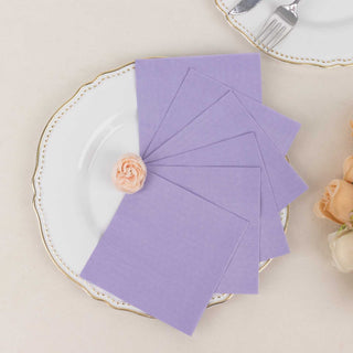Lavender Lilac Soft 2-Ply Disposable Cocktail Napkins