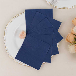 Elevate Your Event Decor with Navy Blue Cocktail Napkins