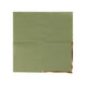50 Pack Olive Green Disposable Cocktail Napkins with Gold Foil Edge#whtbkgd