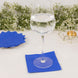 50 Pack 5x5inch Royal Blue Soft 2-Ply Disposable Cocktail Napkins, Paper Beverage Napkins