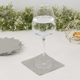 Convenient and Stylish - Silver Soft 2-Ply Disposable Cocktail Napkins