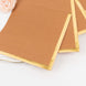 50 Pack Terracotta Disposable Cocktail Napkins with Gold Foil Edge
