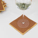 50 Pack Terracotta Disposable Cocktail Napkins with Gold Foil Edge