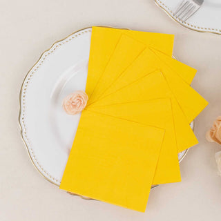 Add a Splash of Color to Your Event with Yellow Cocktail Napkins