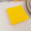 50 Pack | 5x5inch Yellow Soft 2-Ply Disposable Cocktail Napkins, Paper Beverage Napkins
