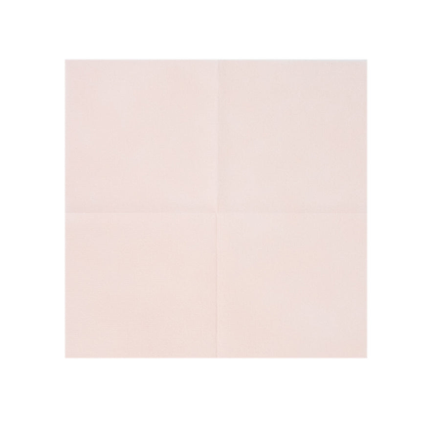 Blush Rose Gold Soft Linen-Feel Airlaid Paper Cocktail Napkins, Highly Absorbent Disposable#whtbkgd