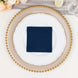 20 Pack | Navy Blue Soft Linen-Feel Airlaid Paper Cocktail Napkins, Highly Absorbent Disposable
