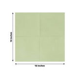 20 Pack Sage Green Soft Linen-Feel Airlaid Paper Cocktail Napkins, Highly Absorbent Disposable