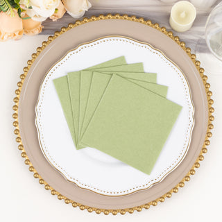 Elevate Your Event with Sage Green Cocktail Napkins