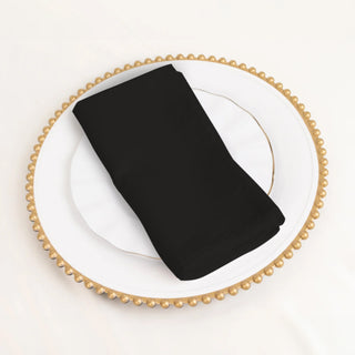 <h3 style="margin-left:0px;"><strong>Enduring Sophistication with Black Cotton Blend Napkins</strong>