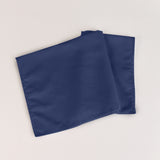 5 Pack Navy Blue Cotton Blend Cloth Napkins, Washable Reusable Table Dinner Napkins