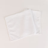 5 Pack White Cotton Blend Cloth Napkins, Washable Reusable Table Dinner Napkins