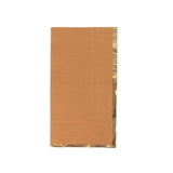 50 Pack Terracotta Soft 2 Ply Disposable Party Napkins with Gold Foil Edge#whtbkgd