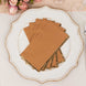 50 Pack Terracotta Soft 2 Ply Disposable Party Napkins with Gold Foil Edge