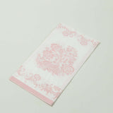 50 Pack White Pink 2-Ply Paper Party Napkins in French Toile Floral Pattern