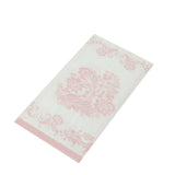 50 Pack White Pink 2-Ply Paper Party Napkins in French Toile Floral Pattern