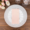 20 Pack | Blush Rose Gold Soft Linen-Feel Airlaid Paper Dinner Napkins