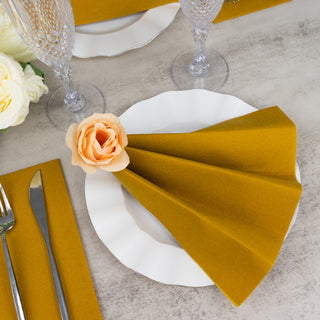 Create Unforgettable Dining Moments with Gold Disposable Dinner Napkins