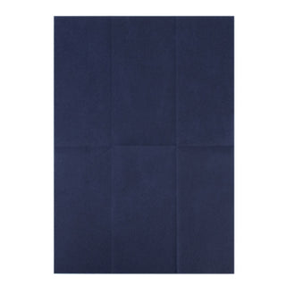 Navy blue folded paper sheet on a white background #whtbkgd