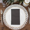 50 Pack | 2 Ply Soft Black Wedding Reception Dinner Paper Napkins