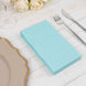 50 Pack 2 Ply Soft Baby Blue Disposable Party Napkins, Wedding Reception Dinner Paper Napkins