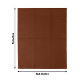 50-Pack Paper Napkins Cinnamon Brown - Soft Disposable 2-Ply Dinner Napkins for Weddings