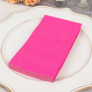 Add a Touch of Elegance to Your Event with Fuchsia Disposable Party Napkins
